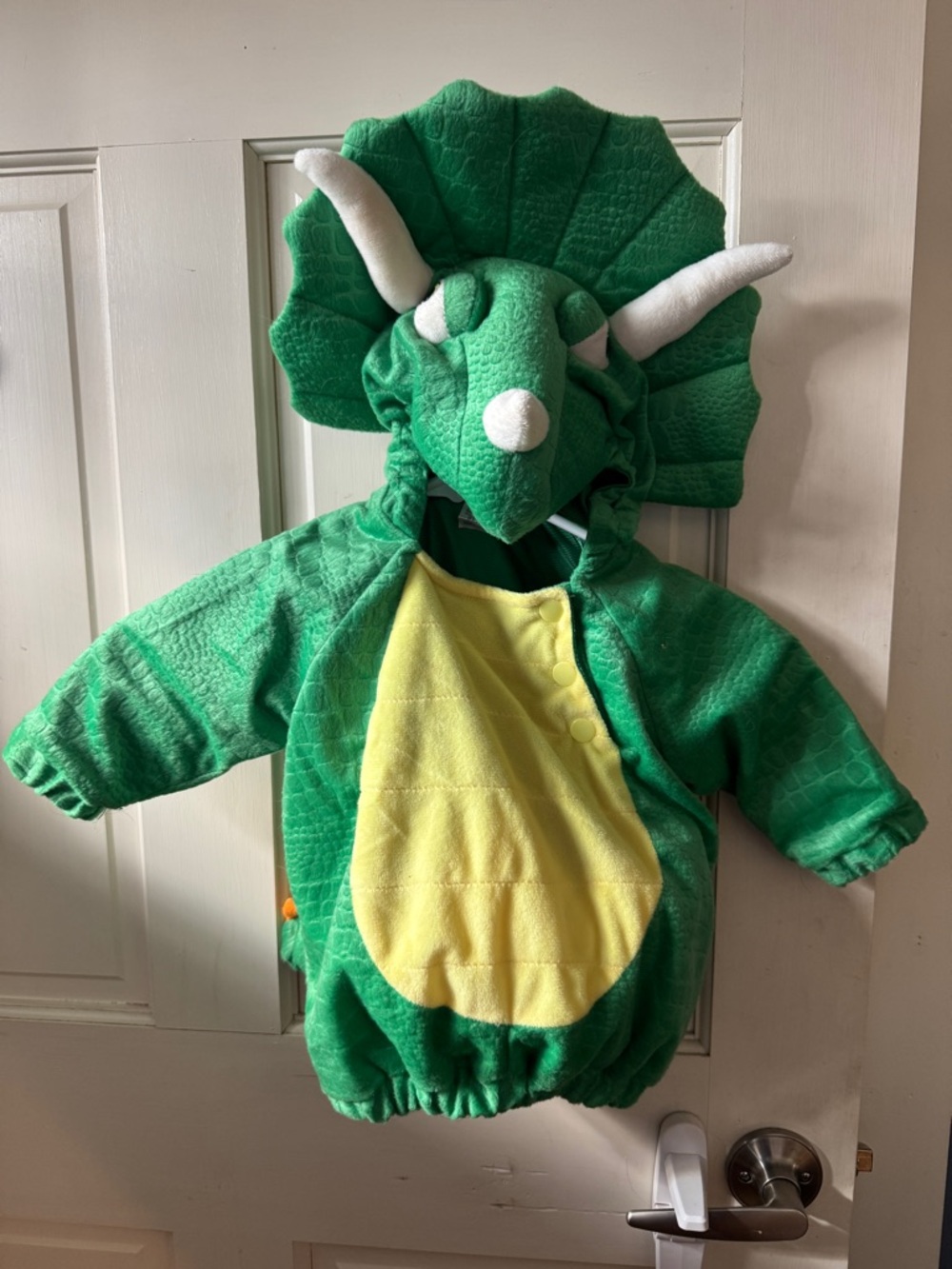Target Green and Yellow Triceratops Kids Costume Plush Dino Outfit